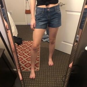 Medium Wash Denim shorts Old Navy Boyfriend fit